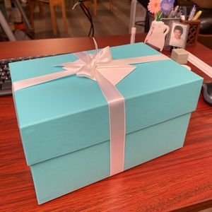 Authentic Tiffany & Co Gift Box & Ribbon
